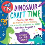 Greenfield Library Dinosaur Craft Time