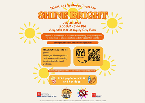 Lauderdale Co. Prevention Alliance Shine Bright Talent and Wellness Event
